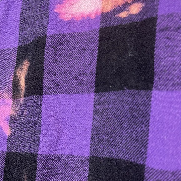 Foo Fighters Patch Upcycled Arizona Flannel Shirt Mens L - Picture 5 of 8